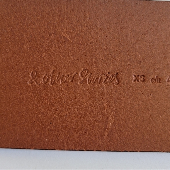 & other stories Tan Leather Belt Acrylic Buckle Size XS Brown Minimalist Boho main image 10